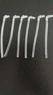 12 Siemens style Hearing Aid Tubes, Ear Bud Connectors *FREE PRIORITY MAIL SHIP*