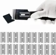 Razor Blades Metal Scraper Tool Glass Scraper Stove Top Long Handheld Scraper Wi