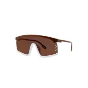 Kenzo KZ40010U 48G Brown Shield Brown 140-140mm Non-Polarized Unisex Sunglasses