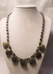 Handcrafted Natural Labradorite & Chrysoberyl Necklace by Healing Light Stones