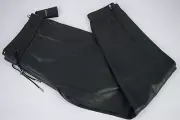 NEW! Mens YSL Saint Laurent Lambskin Leather Sweatpants Joggers 52EUR 36US Green