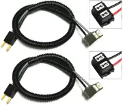 Extension Wire Ceramic A H7 Two Harness Head Light Low Beam Bulb Connector Plug