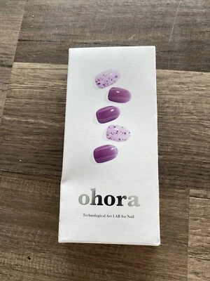 Ohora Nail, ND-298 N Violeta Semi Cured Nail Art /Nail Strips Open Box/c