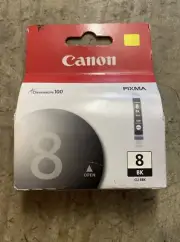 Canon Genuine 8 BK CLI-8BK BLACK Ink Cartridge Pixma