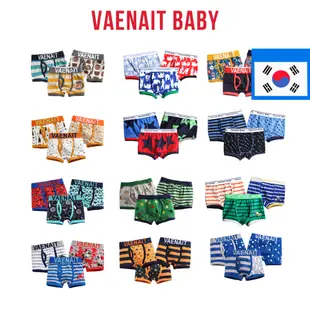 [韓國 Vaenait BABY] 2-7 歲幼兒兒童男孩棉質或莫代爾內衣平角內褲 3 件裝 002