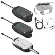 [New] Alvoxcon Wireless Microphone Headset Lapel Microphone Wireless UHF Clip