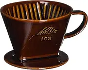 Ceramic Coffee Dripper (brown) For 2-4 Cups, New, .