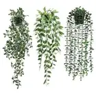 Wall Hanging Artificial Ivy Leaves Fake Foliage Garland Plants Eucalyptus Vine