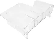 VILLFUL Clear Magazine Storage Shelf Transparent File Organizer for Documents Wall Mounted Brochure Holder for Office Use Decorative Storage for Easy Access and Visibility