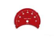 Porsche 911 996.1 996 AERO Gauge Face Center Tachometer Dial Rev Counter Red
