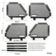 4PCS 1/10 RC Car Metal Window Guard Net for t4 RC4WD D90 D110 Defender