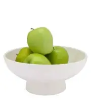 Thirstystone 10" Footed White Serving Bowl, NEW