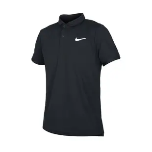 NIKE 男短袖POLO衫-運動 休閒 上衣 高爾夫 網球 DRI-FIT CW6851-010 黑白