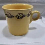 RARE Vintage Fiesta Ware Homer Laughlin Bumble Bee O-ring Coffee Mug/Cup