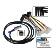 External Mini SAS HD SFF-8644 to 4 x 29Pin SAS SFF-8482 IDE Power Cable 2-Meters