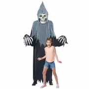Towering Terror Grim Reaper Giant Skeleton Halloween Decoration Mens Costume