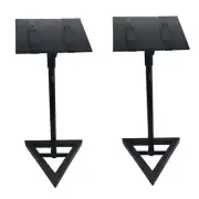Studio Monitor Speaker Stands w/ Heavy Duty and Adjustable Height - Black