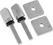 Set of 2 Fin Screws and Sliding Plates for Longboard and Paddleboard