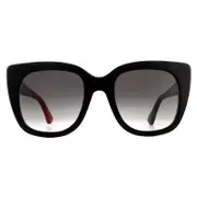 Gucci Sunglasses GG0163SN 003 Black with Red and Green Brown Gradient black/red/green 51 mm
