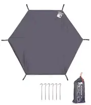 Ground Sheet Tent Sheet Hexagonal Leisure Sheet Waterproof Lightweight Tarp 148