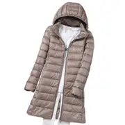 Women Autumn And Winter Warm Jacket Ultra Lightweight Packable Puffer Jacket For Women Formal Daily Party Ball Khaki XL