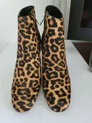 Sam Edelman Edith Leopard Ankle Boots EU 39.5 NWB