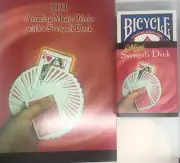 Svengali Deck Bicycle (Blue) Magic Cards plus 101 Trick Book Pro magician Combo!