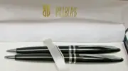 Bill Blass Black & Chrome BP Pen & Mechanical Pencil Set Shelf Worn New