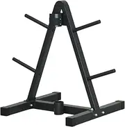 Perfeclan Weight Plate Rack Weight Plate Tree Sturdy Space Saving Heavy Duty Storage Stand Storage Rack for Workout Home Gym Commercial