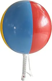 Pool Temp Gauge, Indoor Temperature Meter, Floating Easy-Read Thermometer with String, Accurate Measurement, Durable Construction, Ideal for Cold Plunge, Hot Tub, Ice Bath,