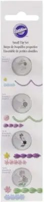 Wilton 418-1700 Round Star Icing Tip Set, Small