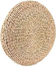 Cattail Handwoven Pouf Tatami Seats Cushion Zen Yoga Balcony Bay Window Decor