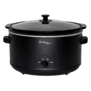 Healthy Choice 8L Slow Cooker (Black) Large Capacity Ceramic Pot 300W Slow Cookers