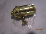 Vintage ZING EAR MACHINE TURNED BRASS 3 way SOCKET