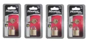 4-PACK Master Lock 3/4 in. Solid Brass Keyed Padlock Body KD