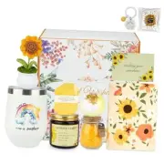 Sunflower Gifts for Women,10PCS Gift Baskets for Sunflower-Get Well Soon
