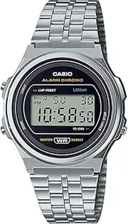 [Casio] A171WE-1A Unisex silver Digital Watch with stainless steel Band