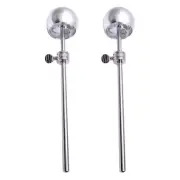 10X(2Pcs Bass Drum Pedal Beater Aluminum Alloy Hammer Percussion7013