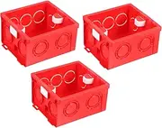 HYTROVE 3pcs Box Switch Box Boxes Red