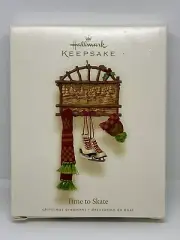 Hallmark Keepsake Christmas Ornament:”Time To Skate” 2007, Hat, Scarf, Skates