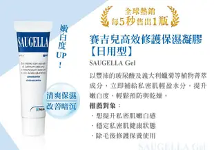 【SAUGELLA賽吉兒】高效修護保溼凝膠-日用型(30ml)