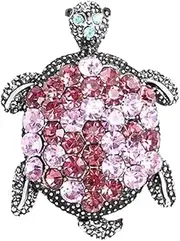 [Generic] Brooch 1 Piece Of Cartoon Diamond Encrusted Turtle Brooch Women'S Coat And Accessories Rhinestone Corsage