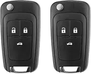 TAVICE Replacement Car Key Shell Compatible with Holden Cruze, Trax, Barina 3 Button Flip Key Case AOHO-CK02 9 (2 Pack)