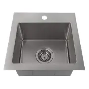 ZLINE 15" Donner Topmount Single Bowl Bar Kitchen Sink in Stainless Steel (ST...