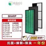 綠綠好日 抗菌 活性碳濾網 適 夏普 SHARP KI-GX100 KI-J100T-W J101T-W