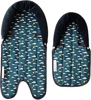 Keep Me Cosy™ Baby Head Support for Pram, Car seat & Capsule (Twin Pack) - Playful Plane