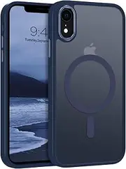 BENTOBEN Case for iPhone XR, Skin-Friendly Touch Slim Shockproof iPhone XR Phone Case Supports Magnetic Wireless Charging, Full-Body Protective Phone Case for iPhone XR 6.1 inch, Blue