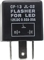 E Support 3 Pin CF13 Electronic Car Motorcycle Flasher Relay to fix LED light Hyper Flash Blink