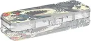 Shark Japanese Style Clear Pencils Box 2 Layer Pen Storage Containers For Stationery Supplies With Snap-Tight Lid