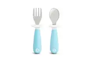Munchkin Raise Toddler Fork & Spoon Set Toddler Utensils - Blue